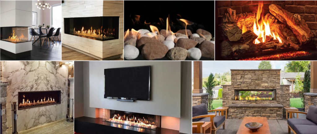 residential fireplace